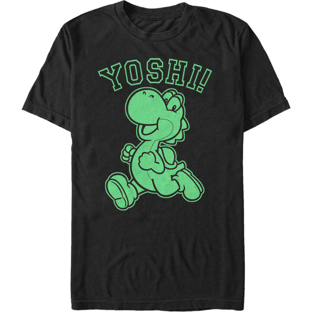 Neon Yoshi Super Mario Bros Tshirt